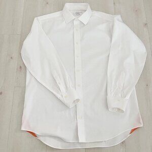 LORENZOUOMO The Perfect White Shirt Trim Fit Size- 17.5 (34-35)